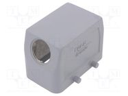 Enclosure: for HDC connectors; HTS; size 4; PG16; for cable TE Connectivity