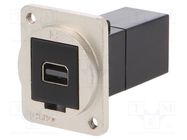 Coupler; Mini DisplayPort socket,both sides; FT; 19x24mm CLIFF