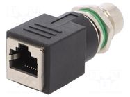 Adapter; M12 female,RJ45 socket; X code-ProfiNET; PIN: 8 BULGIN