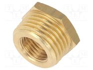 Thread adapter; brass; Ext.thread: 1/4"; Int.thread: 1/2" METABO