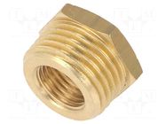 Thread adapter; brass; Ext.thread: 1/4"; Int.thread: 1/2" METABO