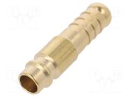 Plug-in nozzle EURO; with bushing; brass METABO