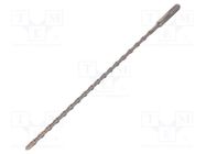 Drill bit; for concrete; Ø: 6.5mm; L: 310mm; metal; SDS-Plus®; PRO 4 METABO