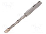 Drill bit; for concrete; Ø: 6.5mm; L: 110mm; metal; SDS-Plus®; PRO 4 METABO