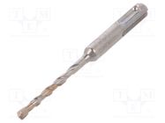 Drill bit; for concrete; Ø: 5mm; L: 110mm; metal; SDS-Plus®; PRO 4 METABO