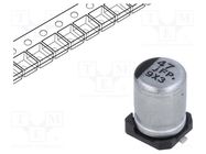 Capacitor: electrolytic; low ESR; SMD; 47uF; 6.3VDC; Ø4x5.8mm; ±20% PANASONIC