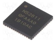 IC: SoC; I2C,PDM,PWM,QDEC,SPI,UART; SMD; QFN48; Ciphering: AES128 NORDIC SEMICONDUCTOR