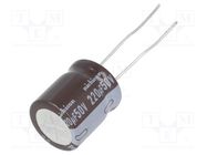 Capacitor: electrolytic; low ESR; THT; 220uF; 50VDC; Ø12.5x15mm NICHICON