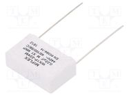 Capacitor: polypropylene; X1; 220nF; 26.5x16.5x8.5mm; THT; ±20% MIFLEX