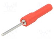 Measuring tip; 19A; red; Tip diameter: 2mm; Socket size: 4mm STÄUBLI