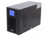 Power supply: UPS; 800W; 1kVA; Uin: 115÷300V; 345x145x220mm; 9Ah QOLTEC