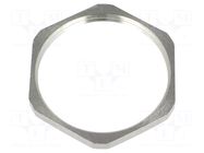 Nut; PG36; brass; 51mm; Thread: PG; Plating: nickel BM GROUP