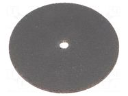 Grinding pin; Ø: 76mm; W: 2mm; A96,corundum; high hardness; 6mm METABO