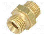 Double nipple; brass; Ext.thread: 1/4" METABO