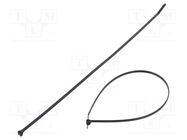 Cable tie; with a metal clasp; L: 287mm; W: 3.6mm; polyamide; 178N PANDUIT