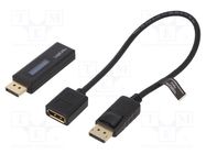 Tester DisplayPort; DisplayPort 1.2,DisplayPort 1.4; black LOGILINK