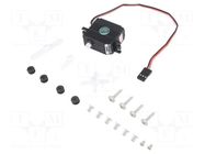 Motor: servo; 4.8÷6VDC; mini; analogue; 31.3x16.5x28.6mm; plastic SpringRC