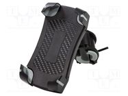 Bike holder; black; on bike handlebars; 60÷90mm LOGILINK