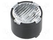 LED lens; round; plexiglass PMMA; transparent; 18÷48°; H: 6.8mm LEDIL