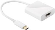 USB-C™ HDMI Adapter, White, white, 0.2 m - USB-C™ male > HDMI™ female (Type A)