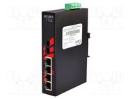 Switch PoE Ethernet; unmanaged; Number of ports: 5; 48÷55VDC 