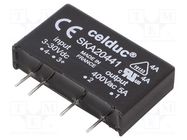 Relay: solid state; SPST-NO; Ucntrl: 3÷30VDC; 5A; 12÷460VAC; SKA CELDUC