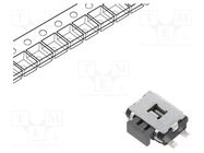 Microswitch TACT; SPST; Pos: 2; 0.05A/12VDC; SMT; none; 2.2N; 1.65mm PANASONIC