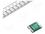 Fuse: PTC polymer; 1.5A; Imax: 100A; 0ZCG; 1812 BEL FUSE