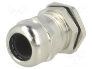 Cable gland; M16; 1.5; IP68; brass; Body plating: nickel; RRPL RAYCHEM RPG