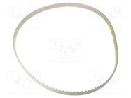 Timing belt; T10; W: 20mm; H: 4.5mm; Lw: 1240mm; Tooth height: 2.5mm OPTIBELT