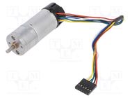 Motor: DC; with encoder,with gearbox; HP; 12VDC; 5.6A; 210rpm POLOLU