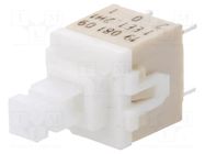Switch: keypad; Pos: 2; DPST; 0.1A/32VDC; white; none; THT; 1.2N; PVA C&K