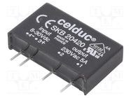 Relay: solid state; SPST-NO; Ucntrl: 8÷30VDC; 5A; 12÷280VAC CELDUC