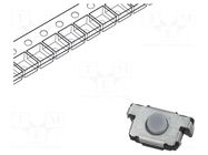 Microswitch TACT; SPST; Pos: 2; 0.02A/12VDC; SMT; 6x3.5x3.5mm; grey PANASONIC