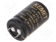 Capacitor: electrolytic; SNAP-IN; 180uF; 450VDC; Ø25x40mm; ±20% KEMET