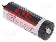 Battery: lithium; 18505; 3.6V; 3800mAh; non-rechargeable EVE BATTERY