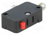 Microswitch SNAP ACTION; 15A/125VAC; without lever; SPDT; Pos: 2 