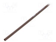 Heat shrink sleeve; thin walled; 3: 1; 3mm; L: 1m; brown; GTI 3000 3M