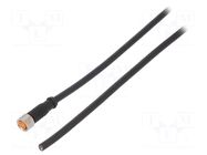 Cable: for sensors/automation; M8; PIN: 4; straight; 5m; plug; 60VDC LUTRONIC