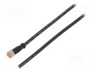 Cable: for sensors/automation; M8; PIN: 4; straight; 5m; plug; 50VAC LUTRONIC