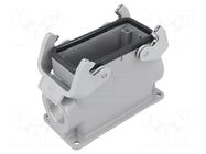 Enclosure for connectors: HDC; size 16B; Han® B; IP65; high; PG21 HARTING