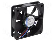 Fan: DC; axial; 12VDC; 60x60x15mm; 29m3/h; 27dBA; slide; 3900rpm EBM-PAPST