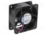 Fan: DC; axial; 12VDC; 60x60x25mm; 25m3/h; 19dBA; ball; 3000rpm EBM-PAPST