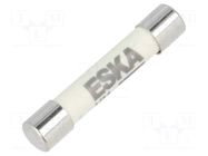 Fuse: fuse; 125mA; 1kVAC; ultra rapid; ceramic,cylindrical; brass ESKA