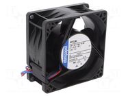 Fan: DC; axial; 12VDC; 80x80x38mm; 130m3/h; 55dBA; ball; 8400rpm EBM-PAPST