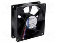 Fan: DC; axial; 12VDC; 80x80x25mm; 32m3/h; 17dBA; ball; 1500rpm EBM-PAPST