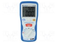 Meter: grounding resistance; LCD; VAC: 1÷750V; VDC: 1÷1000V 