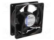 Fan: AC; axial; 230VAC; 119x119x38mm; 168m3/h; 48dBA; ball; 2950rpm EBM-PAPST