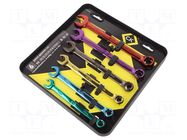 Wrench-set; combination spanner; Chrom-vanadium steel; 6pcs. C.K