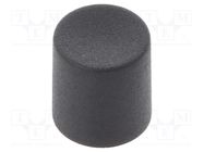 Knob: slider; black; Ø8.2x8.9mm; polyamide; Mounting: push-in CLIFF